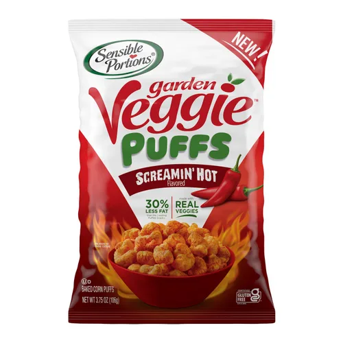 Vista 19 de Sensible Portions Garden Veggie Puffs, hecho con aceite de aguacate, aperitivo sin gluten, aperitivos para niños y familias, sabor rancho de eneldo