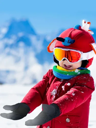 Vista 7 de 4 pares de guantes de ciclismo para niños, guantes de bicicleta de montaña, guantes de esquí para niños pequeños, guantes de pesca para deportes al