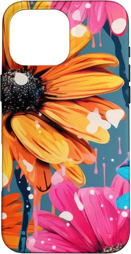 Vista 19 de Drip Gerbera Daisies Case for iPhone 17