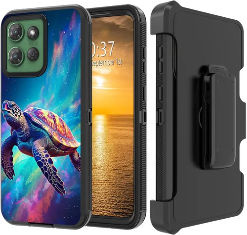 Vista 106 de Funda para Moto G Stylus 5G 2023 con funda de clip para cinturón y soporte, resistente de doble capa, resistente a prueba de golpes, para Motorola