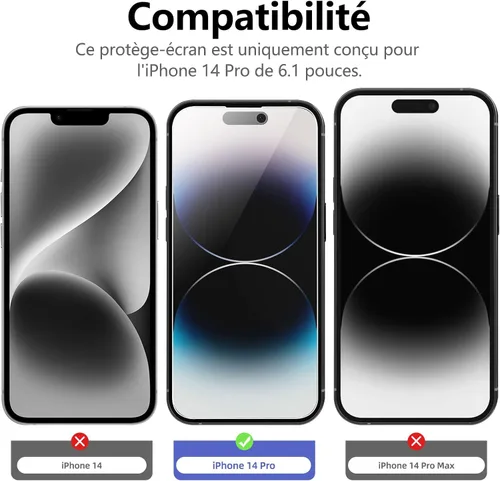 Vista 37 de NEW'C Paquete de 3 protectores de pantalla de privacidad para iPhone Air/iPhone 17 Air (6.5 pulgadas), película de vidrio templado antiespía