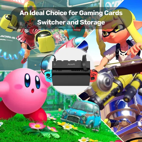 Vista 7 de Switch Game Card Reader - 8 In 1 Switch Game Card Holder for Nintendo SwitchSwitch OLED Console, Switch Multi Game Reader Switcher Quick