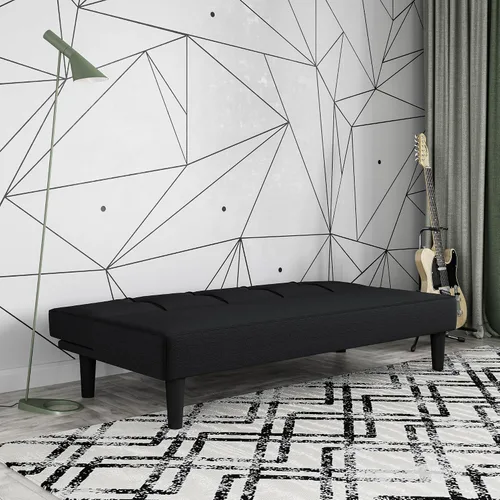 Vista 11 de Serta Futon - Sofá cama individual, más pequeño, negro