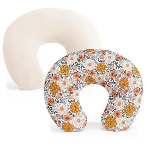 Vista 11 de Konssy Paquete de 2 Fundas para Almohada de Lactancia, Funda de Lactancia Elástica y Suave para Amamantar, Funda de Almohada para Bebés Niñas Niños