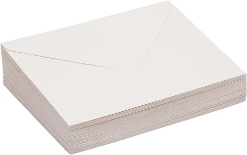 Vista 8 de Paper Junkie Sobres de papelería A7 con forro floral, 7.25 x 5.25 pulgadas, marfil, paquete de 50 unidades, para suministros de fabricación