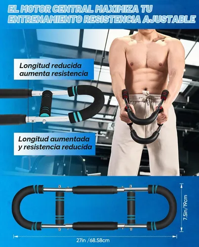 Vista 7 de [Usado] 2026 New Saker PowerTwist Arm Trainer, Adjustable Forearm Strengthener, Arm Exercise and Chest Workout Equipment for Home Gym, for Men