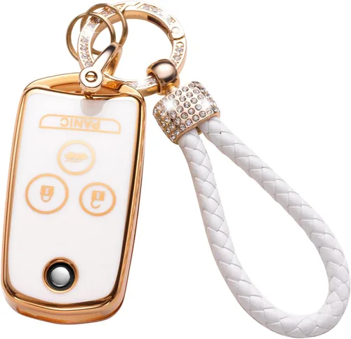 Vista 15 de Gematay Funda para llavero de Mercedes Benz con cordón, funda de TPU suave compatible con Mercedes Benz C E S M CLS CLK G Class Smart Key Holder