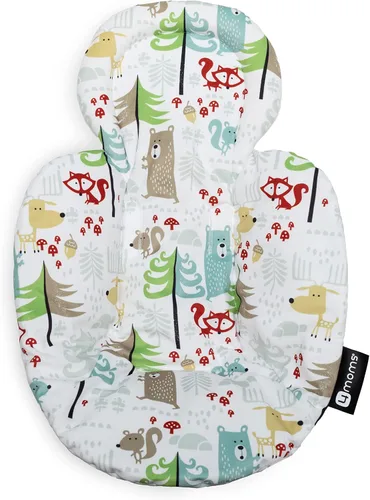Vista 11 de Inserto para bebé 4moms RockaRoo y MamaRoo, lavable a máquina, tela suave y de felpa, diseño reversible, gris oscuro