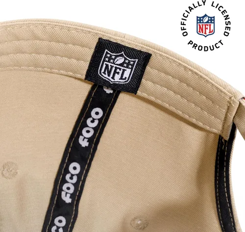 Vista 5 de FOCO NFL Mens NFL Team Logo Khaki Casual Hat Caps