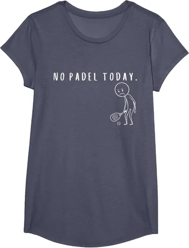 Vista 19 de No Padel Today Funny Padel Stickman Padel Playera Jugador de Tenis