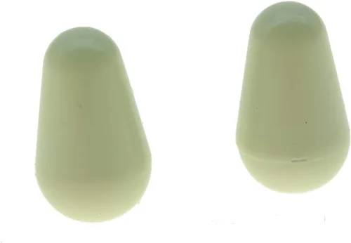 Vista 9 de KAISH 2 piezas Interruptor Selector de Pastilla de 5 Vías Punta Interruptor Tapa Interruptor Botón para USA Stratocaster/Strat Envejecido Blanco