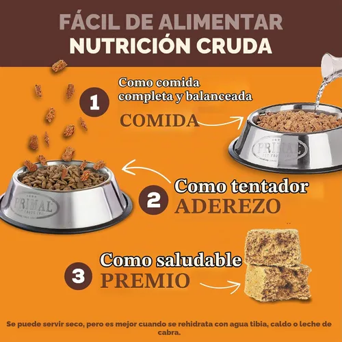 Vista 3 de Primal - Nuggets de comida liofilizada para perros, 5.5 onzas, cuchara completa y equilibrada y sirve alimentos crudos saludables sin granos