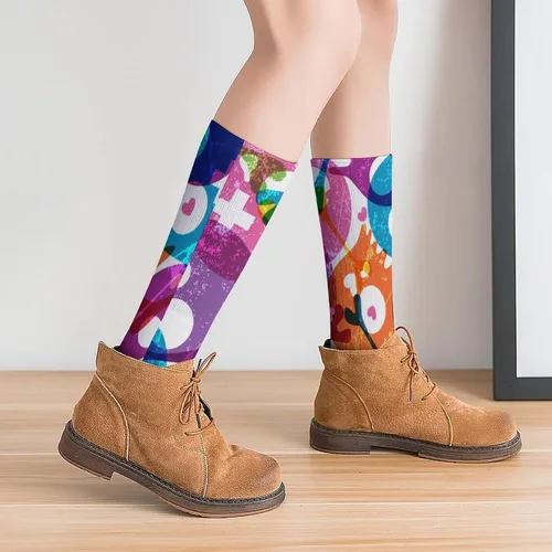 Vista 8 de Sport Socks Dress Decor Socks Comfortable And Breathable Socks