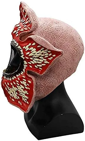 Vista 9 de Vercico Máscara espeluznante de cosplay para disfrazarse, accesorios de disfraz para niños y adultos, disfraz de fiesta de Halloween, máscaras