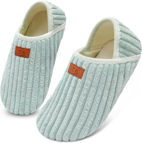 Vista 19 de Scurtain - Zapatillas de casa para mujer y hombre, zapatos de casa, calcetines cómodos, zapatos ligeros unisex para adultos descalzos
