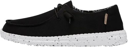 Vista 81 de Hey Dude Wendy Chambray - Zapatos para mujer, mocasines con cordones para mujer, cómodos y ligeros Aurora Blanco 2