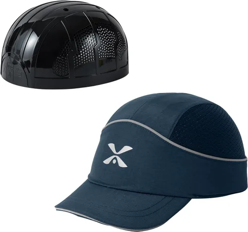 Vista 22 de TIHEEN Gorra de seguridad unisex, estilo gorra de béisbol con rayas reflectantes, ligera y transpirable, gorra de protección para la cabeza