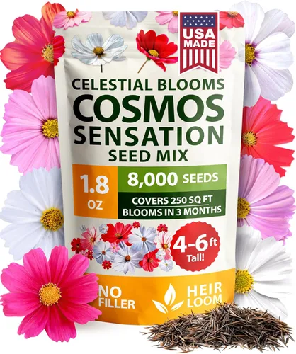 Vista 96 de HOME GROWN Semillas de zinnia rosa – 300 zinnias Luminosa 0.5g, semillas anuales de flores fáciles de cultivar para plantar al aire libre para 2026