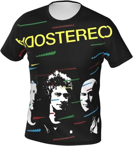 Vista 2 de Soda Music and Stereo - Camiseta de manga corta para hombre, unisex, casual, transpirable, camiseta
