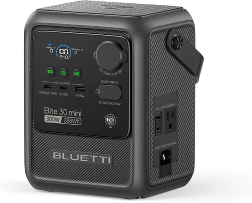 Vista 10 de BLUETTI Elite 30 V2 Estación de energía portátil 288Wh 600W LFP generador solar