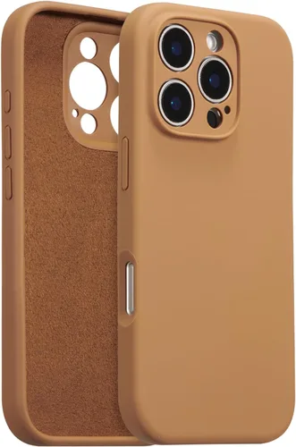 Vista 65 de Funda de silicona para iPhone Air, con [protección completa de la cámara] [forro de microfibra suave antiarañazos], funda de silicona líquida ultra