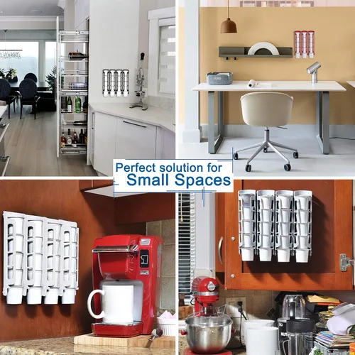 Vista 5 de STORAGENIE Soporte para cápsulas de café Keurig K-Cup, almacenamiento lateral de tazas K, organizador de cápsulas de café, perfecto para mostradores