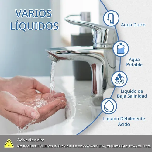 Vista 5 de WASSERMANN Bomba de Aumento de Presión de Agua de 115 Voltios AC 4.5GPM 55PSI, Bomba de Agua Autocebante de Diafragma con Interruptor de Presión