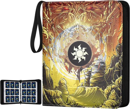 Vista 13 de GERMUN Carpeta de tarjetas coleccionables con 12 bolsillos, 720 bolsillos, carpeta de colección de tarjetas, carpeta de álbum de tarjetas para MTG