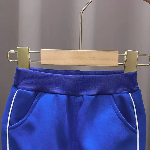 Vista 7 de Ropa deportiva para bebés, ropa para niños y niñas, chaqueta de béisbol+camiseta+pantalón, 3 piezas, ropa escolar para niños
