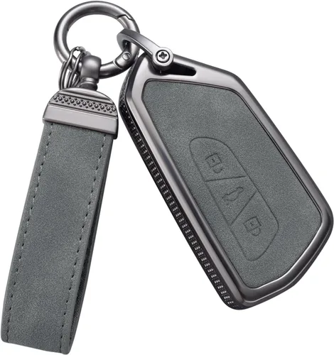 Vista 19 de YO&YOYE Compatible con funda para llavero VW Volkswagen con llavero protector de llave de cuero