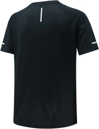 Vista 6 de Camisas de entrenamiento para hombre Camisas de ajuste seco para hombre que absorben la humedad Camisas de gimnasio para hombre de manga corta