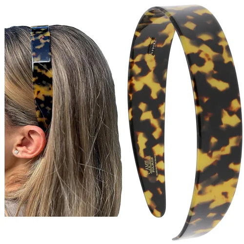 Vista 16 de Camila Paris CP3295 - Diadema francesa para mujer, negra, banda de pelo con fuerte agarre para mujeres, ligera y muy flexible, sin deslizamiento