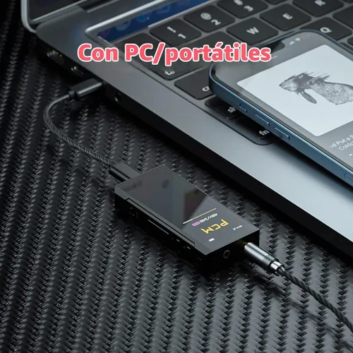 Vista 7 de FiiO BTR7 Amplificador de auriculares Bluetooth Receptor de alta resolución portátil DAC compatible con LDAC/aptX HD/MQA 384K/32Bit DSD256