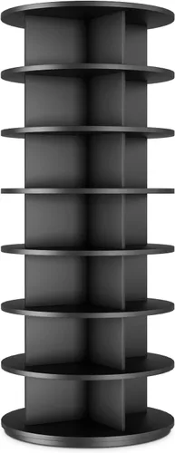 Vista 8 de Rotating Shoe Rack 7 Tier Spinning Shoes Organizer Tower for 28-32 Pairs Lazy Susan 360 Revolving Shoe Storage Cabinet Rotate Shoe Handbag Rack