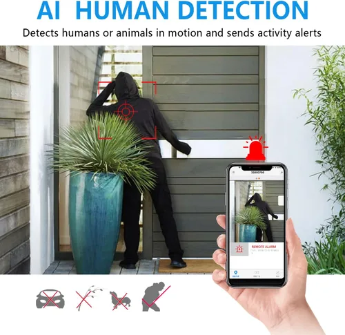 Vista 5 de 【Free 64G】 Smallest Wireless WiFi Camera with Battery,HD4K Portable Spy Camera for Video Recording Live Feed with Night Vision,Motion Detection