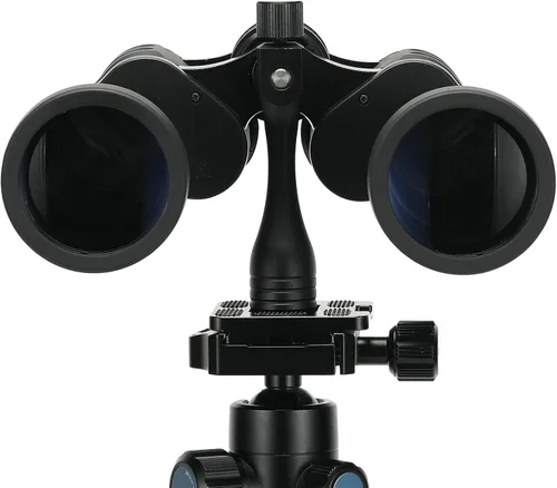 Vista 4 de Adaptador de trípode binocular con rosca de 1/4-20 pulgadas, adaptador de liberación rápida para fijar prismáticos a un trípode de montaje