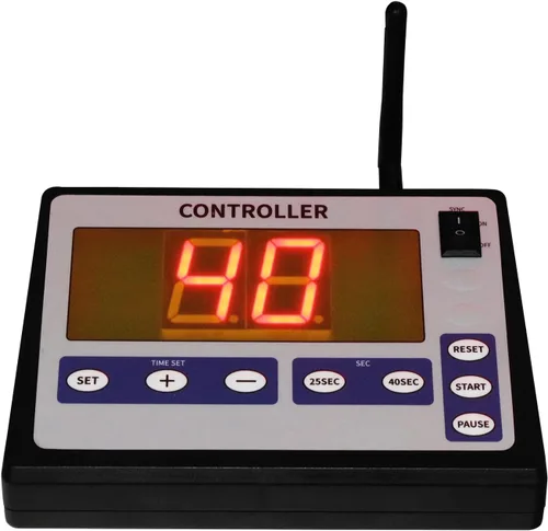 Vista 4 de Reloj de tiro de fútbol americano de 2 unidades con trípode 25/40 segundos un control de consola