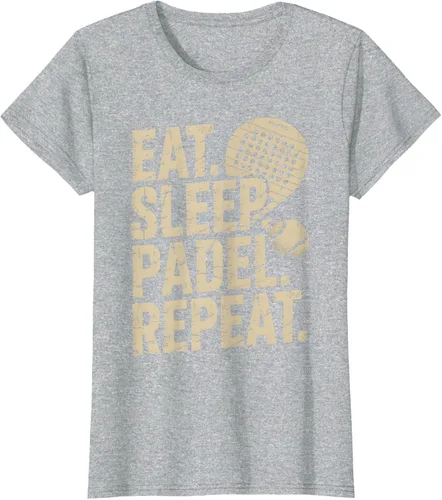 Vista 25 de Camiseta Eat Sleep Padel Repeat Padel Jugador de Tenis
