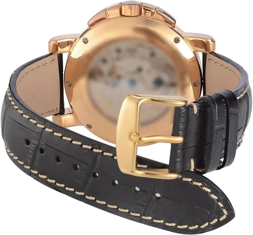 Vista 6 de WOCCI 18mm 20mm 22mm Watch Band Quick Release- Alligator Embossed Leather Watch Strap