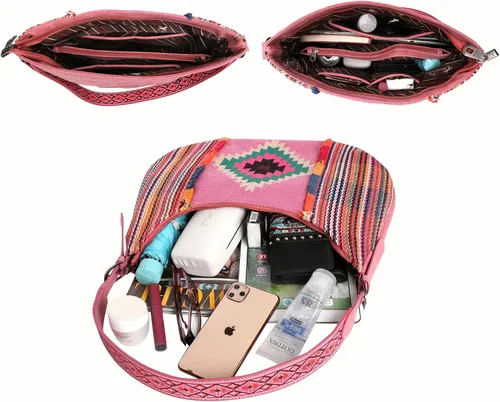 Vista 3 de Montana West Aztec Collection Western - Bolso de transporte oculto para mujer con cartera