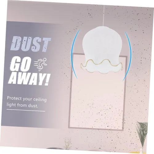 Vista 5 de Uonlytech Cubierta de lámpara de cristal para lámpara de araña diseño floral llamativa luz suave fácil de instalar