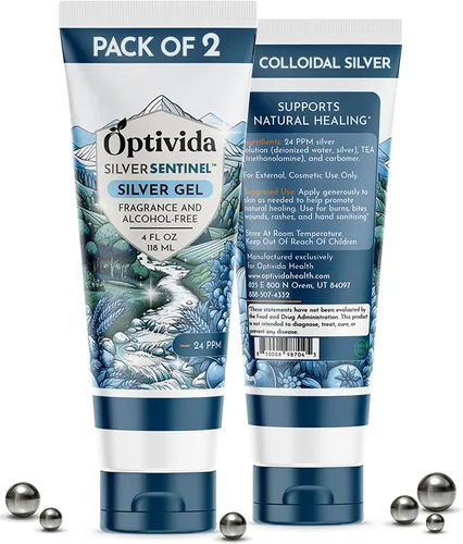 Vista 9 de Crema de Sanación de Piel Optivida Nano Silver - Ungüento para la Sanación de la Piel. Solución Tópica Hidratante y Sanadora para Quemaduras