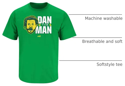 Vista 4 de Camiseta Dan The Man para los fanáticos de Oregon College (SM-5XL)