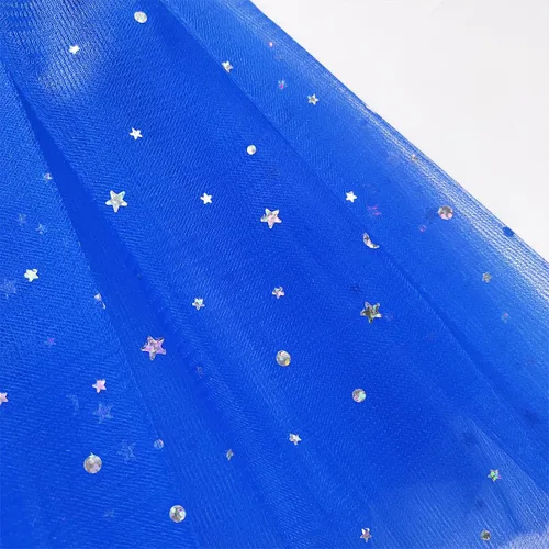 Vista 4 de Tutú de estrella para niñas del 4 de julio, vestido de estrella roja, blanca y azul, falda tutú de bandera estadounidense, decoración de fiesta
