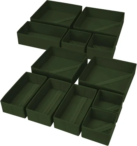 Vista 34 de DIMJ Organizador de cajones para ropa, paquete de 6 unidades, organizadores plegables para bebé, organizador de almacenamiento y cómoda