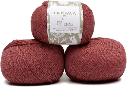 Vista 64 de Juego de 6 madejas de 100% lana de alpaca bebé (10.58 oz) de peso DK, fabricadas en Perú, celestial suave y perfecto para tejer y hacer ganchillo