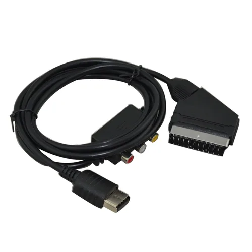 Vista 2 de Cinpel RGB Scart Cable With AV Adapter for SEGA Dreamcast