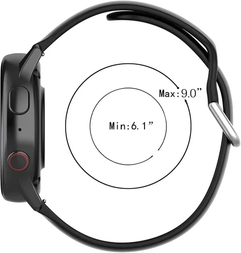 Vista 2 de Bandas de silicona compatibles con Huawei Watch GT 3 Pro/GT 2 Pro/GT 2e/GT 1.811 in/GT2 1.811 in/Watch 3 Pro/GT Sport, correas de reloj para mujeres