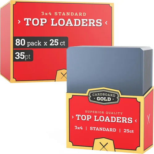 Vista 11 de Cardboard Gold Cargadores superiores de 35 puntos para tarjetas - 500