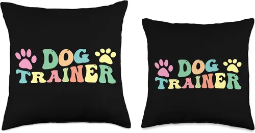 Vista 3 de Dog Trainer Dog Training Dog Agility Gifts Trainer Training Dog Agility Throw Pillow, 16x16, Multicolor